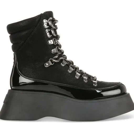 GAIL Faux Leather Casual Ankle Boots