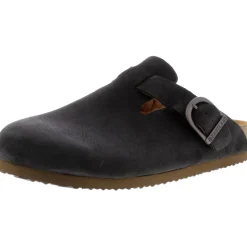 Gina Buckle Flats Mules