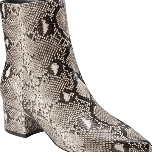 Gismo 3 Block Heel Faux Leather Ankle Boots