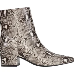 Gismo 3 Block Heel Faux Leather Ankle Boots