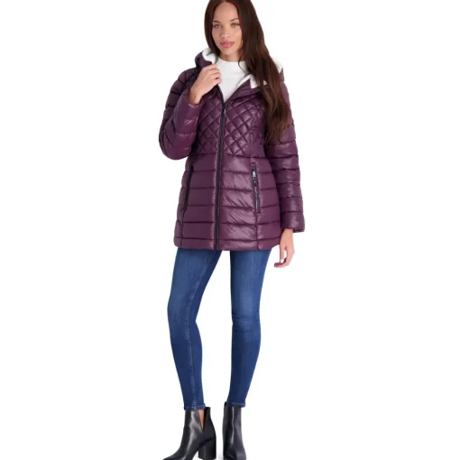 Glacier Shield Winter Puffer Coat with Faux Fur Lining