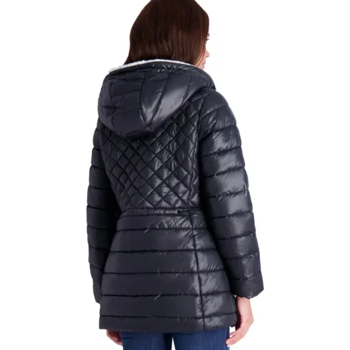 Glacier Shield Winter Puffer Coat with Faux Fur Lining