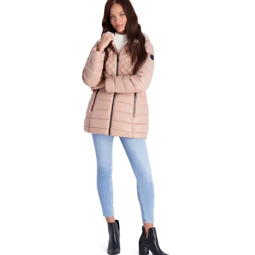 Glacier Shield Winter Puffer Coat with Faux Fur Lining