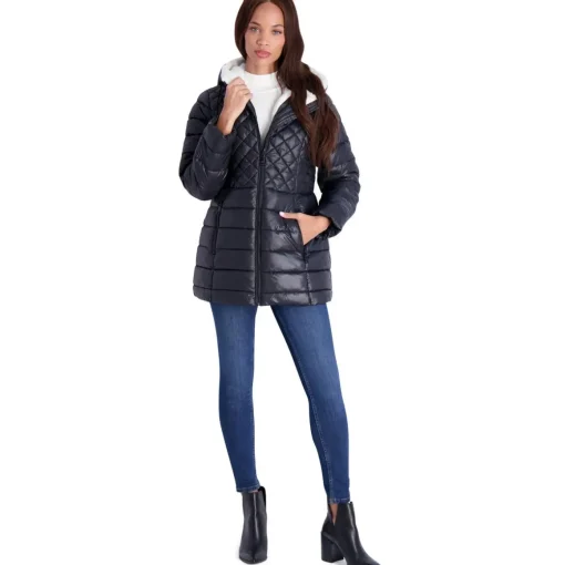 Glacier Shield Winter Puffer Coat with Faux Fur Lining