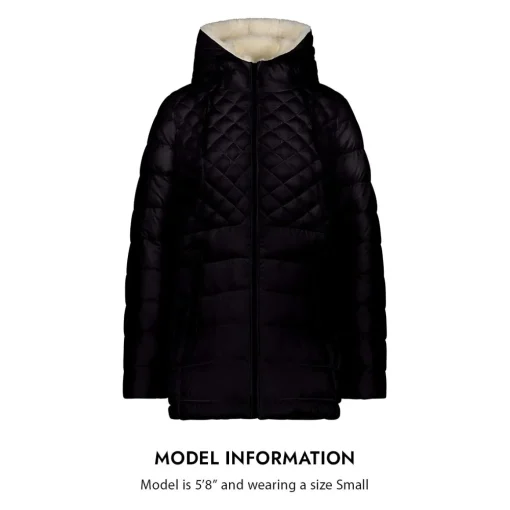 Glacier Shield Winter Puffer Coat with Faux Fur Lining