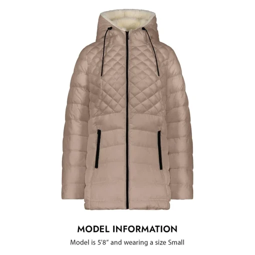 Glacier Shield Winter Puffer Coat with Faux Fur Lining