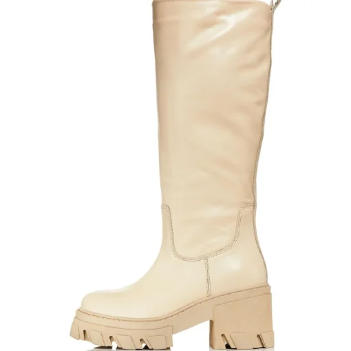 GOAL Leather Pull On Knee-High Boots