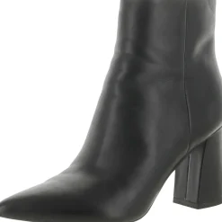 Gritana Leather Block Heel Ankle Boots