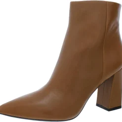 Gritana Leather Block Heel Ankle Boots
