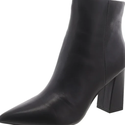 Gritana Leather Block Heel Ankle Boots