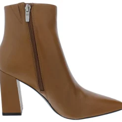 Gritana Leather Block Heel Ankle Boots