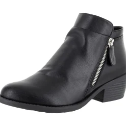 Gusto Faux Leather Ankle Booties