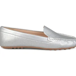 Halsey Faux Leather Slide On Flats