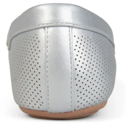 Halsey Faux Leather Slide On Flats