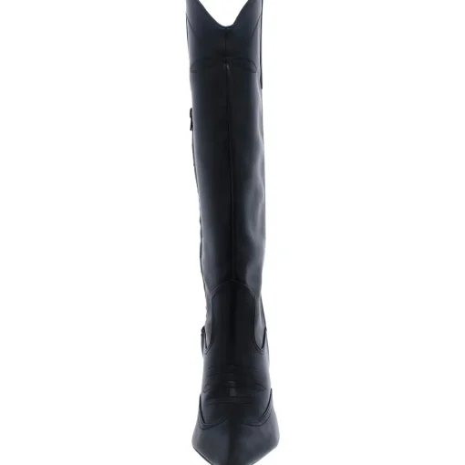 Hayleigh Faux Leather Knee-High Boots