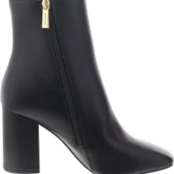 Hazel Faux Leather Block Heel Booties