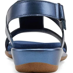 Hazel Leather Embellished Flat Sandals