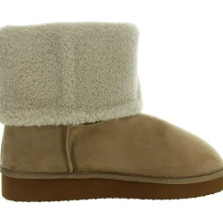 HEAVENLY Faux Fur Lined Textured Mid-Calf Boots