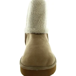 HEAVENLY Faux Fur Lined Textured Mid-Calf Boots