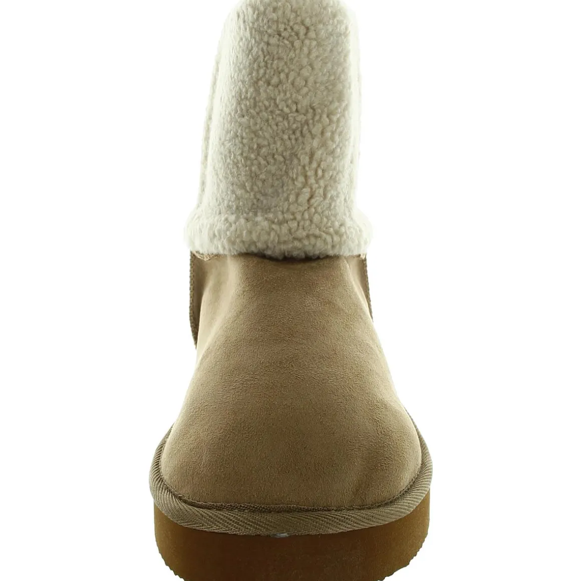 HEAVENLY Faux Fur Lined Textured Mid-Calf Boots