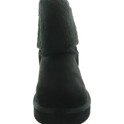 HEAVENLY Faux Fur Lined Textured Mid-Calf Boots