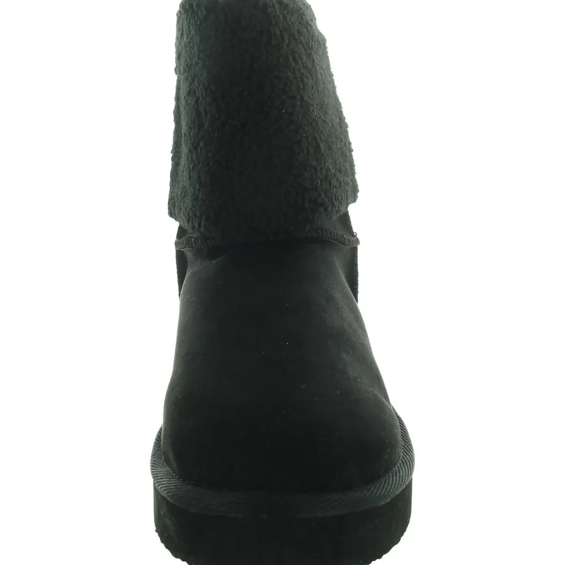 HEAVENLY Faux Fur Lined Textured Mid-Calf Boots