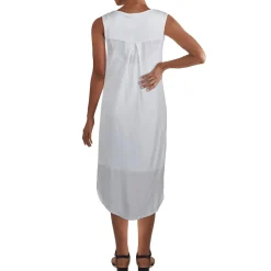 Henley Casual Midi Shift Dress