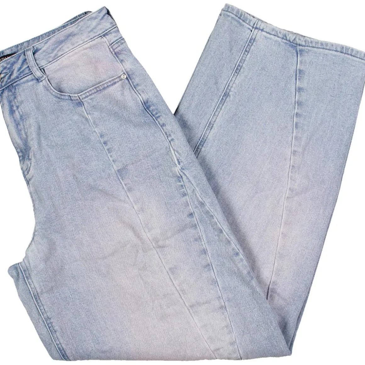 High Rise Seamed Barrel Jeans High-Waisted Jeans
