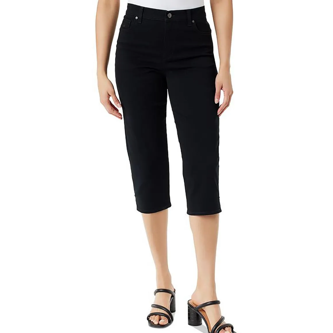 High Rise Slimming Capri Jeans