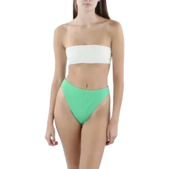 High-Waist Solid Swim Bottom Separates