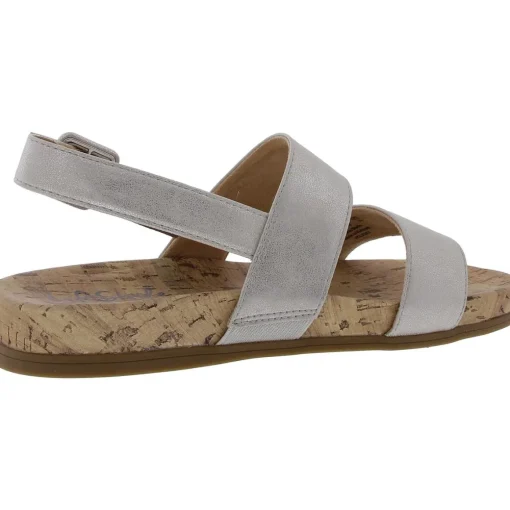 Holiday Faux Leather Footbed Slingback Sandals