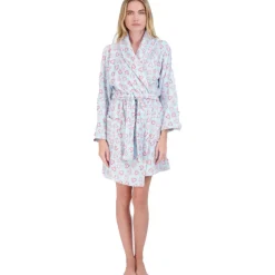 Holiday Print Belted Robe