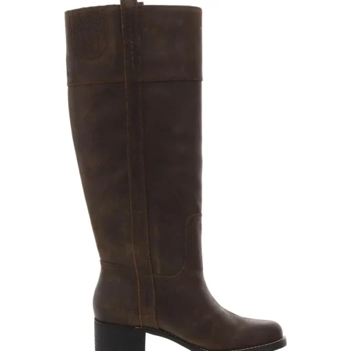 Hybiscus Leather Riding Knee-High Boots