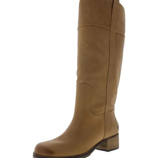 Hybiscus Leather Riding Knee-High Boots