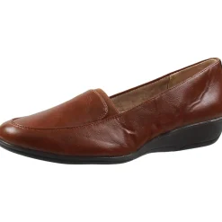 Ida Stretch Faux Leather Loafer Heels
