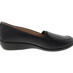 Ida Stretch Faux Leather Loafer Heels