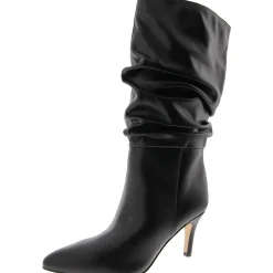IDaley 2 Faux Leather Solid Mid-Calf Boots
