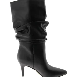 IDaley 2 Faux Leather Solid Mid-Calf Boots