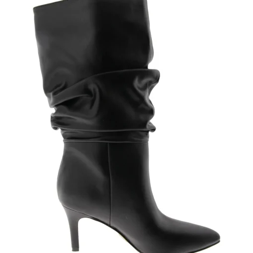 IDaley 2 Faux Leather Solid Mid-Calf Boots