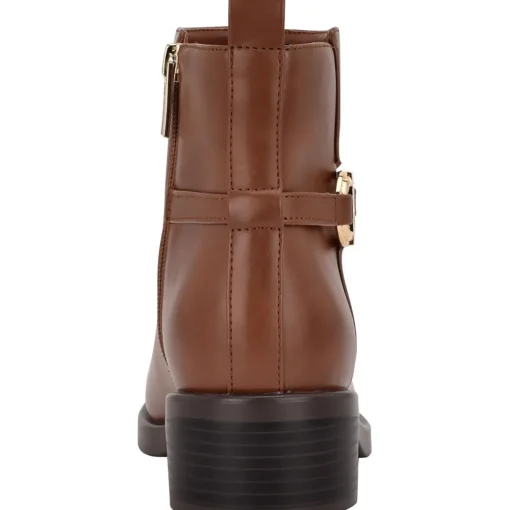 Imiera Faux Leather Ankle Booties