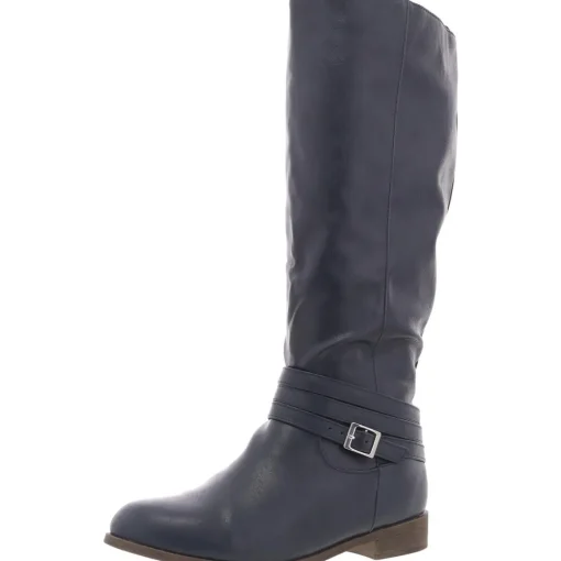 IvieWC Faux Leather Knee-High Boots