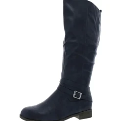 IvieWC Faux Leather Knee-High Boots