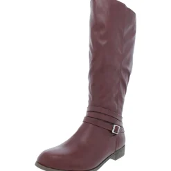 IvieWC Faux Leather Knee-High Boots
