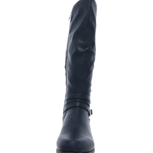 IvieWC Faux Leather Knee-High Boots