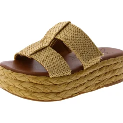 Izzy Woven Slip On Slide Sandals