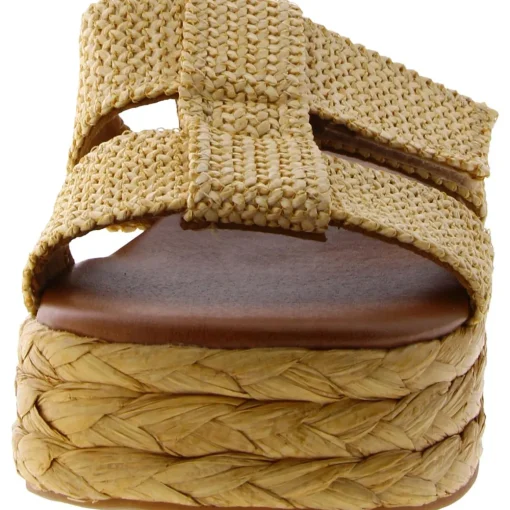 Izzy Woven Slip On Slide Sandals