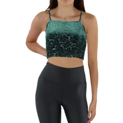 Jacquard Velvet Cropped