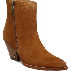 Jane Block Heel Pointed Toe Ankle Boots