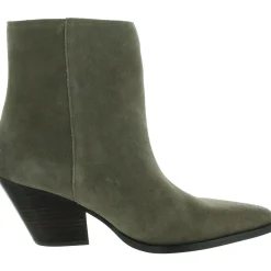 Jane Block Heel Pointed Toe Ankle Boots