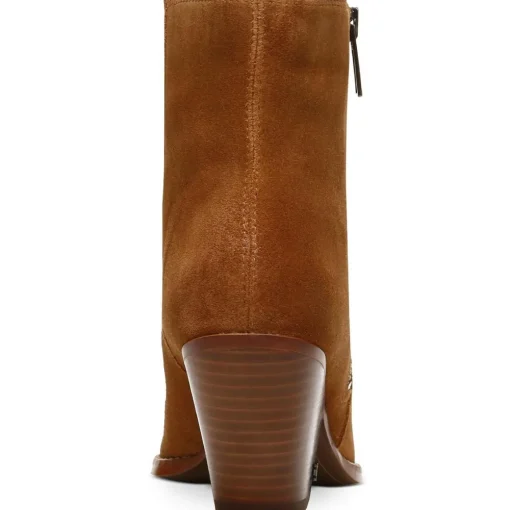 Jane Block Heel Pointed Toe Ankle Boots